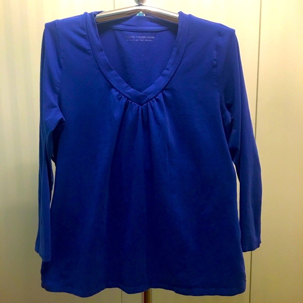 Pennington’s blue v-neck 3/4 sleeve tee Size 1X